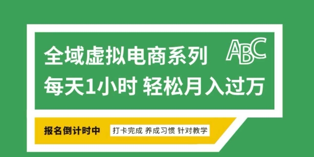 全域虚拟电商变现系列，通过平台出售虚拟电商产品从而获利-卿云社