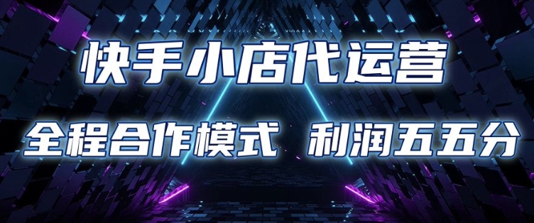 快手小店代运营 限时托管计划 合作模式 利润五五分成【揭秘】-卿云社