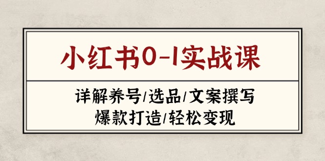 小红书0-1实战课(2023-2025-卿云社