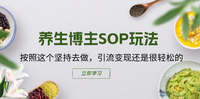养生博主SOP玩法，按照这个坚持去做，引流变现还是很轻松的-卿云社