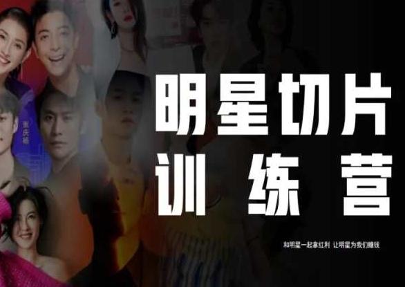 王子·明星切片线上训练营（2023），和明星一起拿红利，让明星为我们赚钱-卿云社
