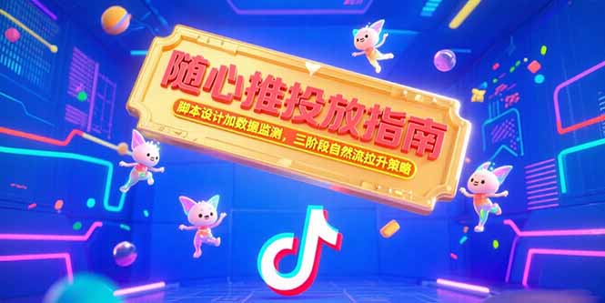 随心推投放指南，脚本设计加数据监测，三阶段自然流拉升策略-卿云社