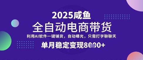 全网首发【闲鱼全自动电商带货】三年磨一剑，一朝露锋芒，单月稳定变现8k+【揭秘】-卿云社