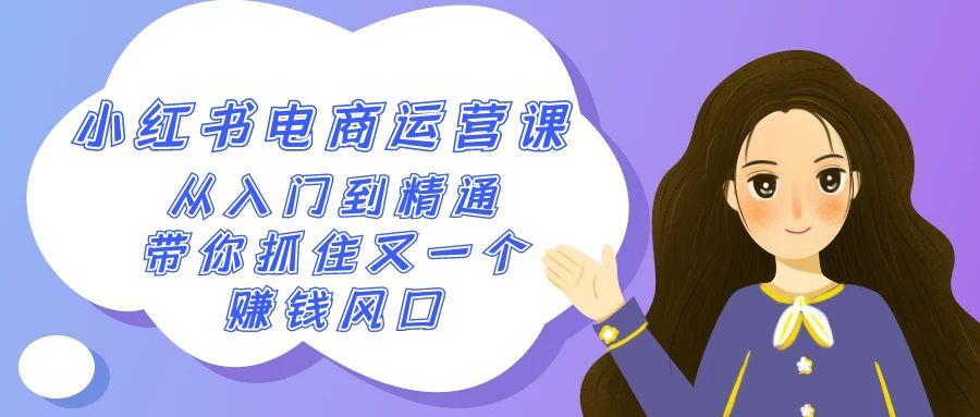 2024小红书电商运营课，从入门到精通，带你抓住又一个赚钱风口(50节课)-卿云社