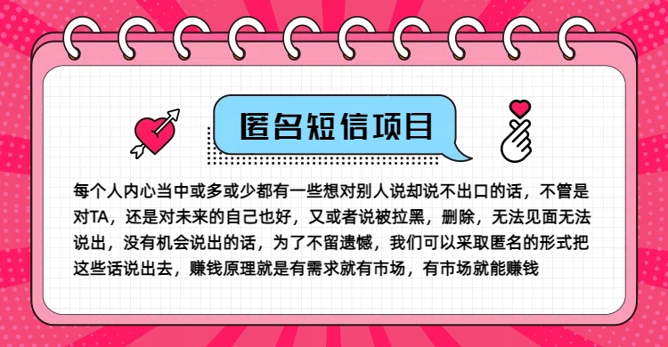 冷门小众赚钱项目，匿名短信，玩转信息差，月入五位数【揭秘】-卿云社