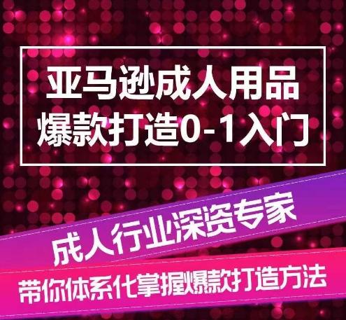 亚马逊成人用品爆款打造0-1入门，系统化讲解亚马逊成人用品爆款打造的流程-卿云社