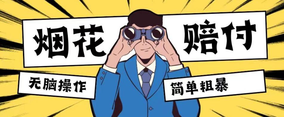 最新蓝海玩法，烟花爆竹赔付，单订单赔付200-500无脑操作【仅揭秘】-卿云社