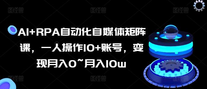 AI+RPA自动化自媒体矩阵课，一人操作10+账号，变现月入0~月入10w-卿云社