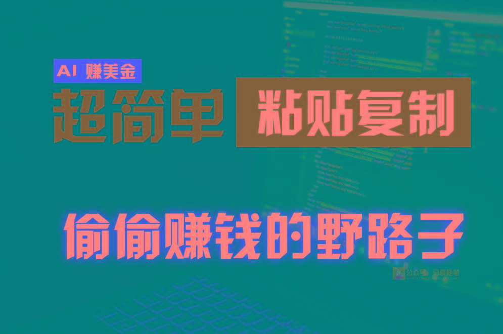 偷偷赚钱野路子，0成本海外淘金，无脑粘贴复制，稳定且超简单，适合副业兼职-卿云社
