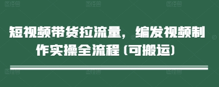 短视频带货拉流量，编发视频制作实操全流程(可搬运)-卿云社