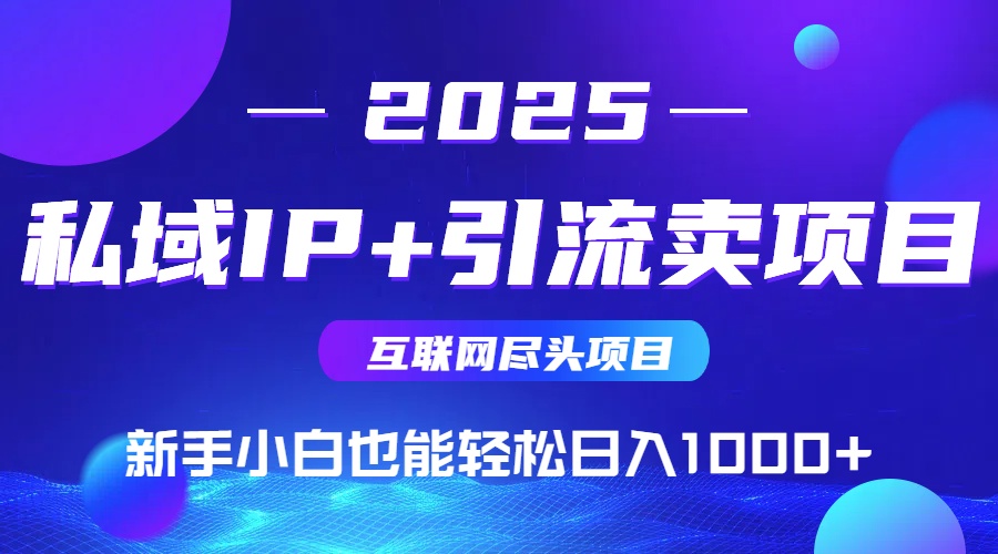 私域IP+卖项目，普通人小白也能轻松实现日入1000+-卿云社
