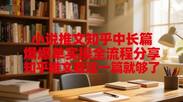 小说推文知乎中长篇爆单实操全流程分享，知乎推文看这一篇就够了-卿云社