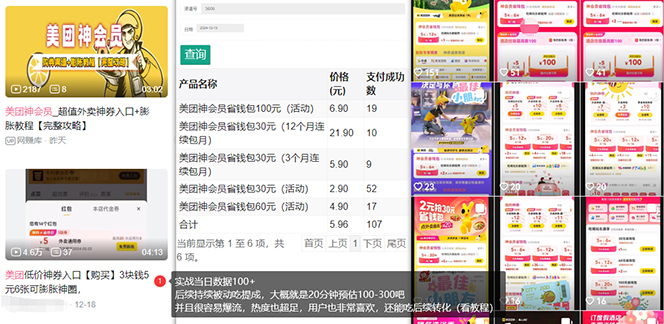 美团神券/神会员_入门级教程，外卖券膨胀推广项目【蓝海市场攻略】-卿云社
