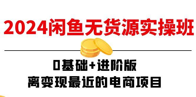 2024闲鱼-无货源实操班：0基础+进阶版，离变现最近的电商项目(15节-卿云社