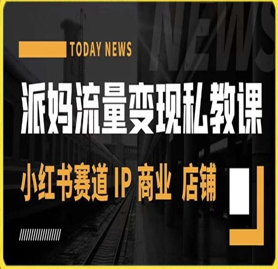 派妈流量变现私教课，小红书赛道IP  商业  店铺 -卿云社