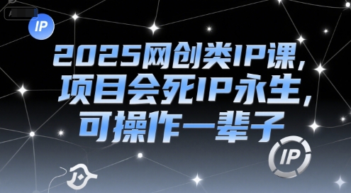 2025网创类IP课，项目会死IP永生，可操作一辈子-卿云社