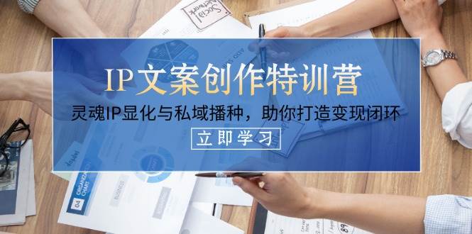 IP文案创作特训营，灵魂IP显化与私域播种，助你打造变现闭环(14节课)-卿云社