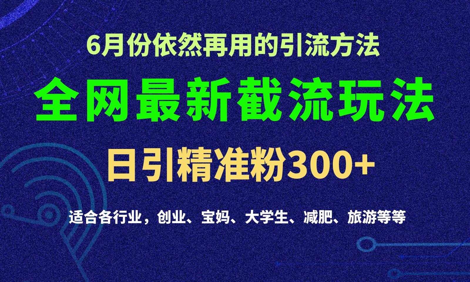 2024全网最新截留玩法，每日引流突破300+-卿云社