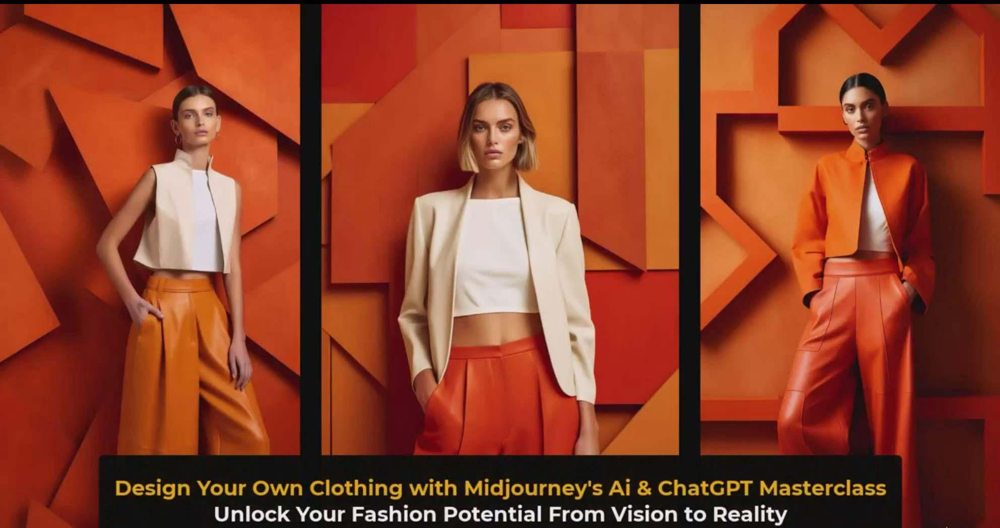 图片[3]-利用 Midjourneys Ai 人工智能设计自己的服装AI大师班-10节课-中英字幕-卿云社