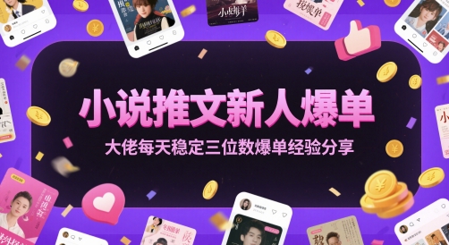 小说推文新人爆单大佬每天稳定三位数爆单经验分享-卿云社