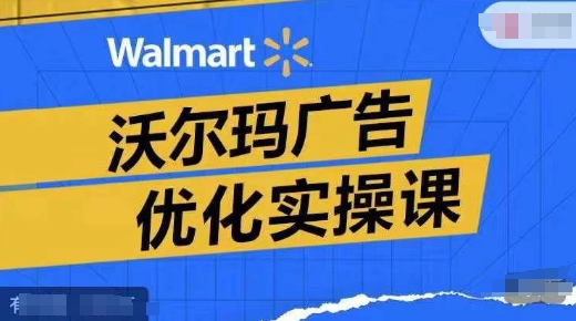 沃尔玛广告优化实操课，广告报告实操讲解，广告如何提高转化和ROAS等-卿云社