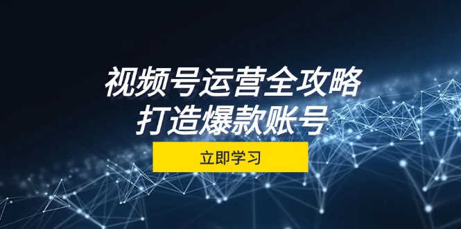 视频号运营全攻略，从定位到成交一站式学习，视频号核心秘诀，打造爆款…-卿云社