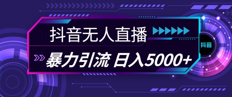 抖音快手视频号全平台通用无人直播引流法，利用图片模板和语音话术，暴力日引流100+创业粉【揭秘】-卿云社