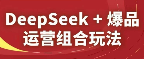 DeepSeek+爆品运营组合玩法，2025淘系精品课-卿云社