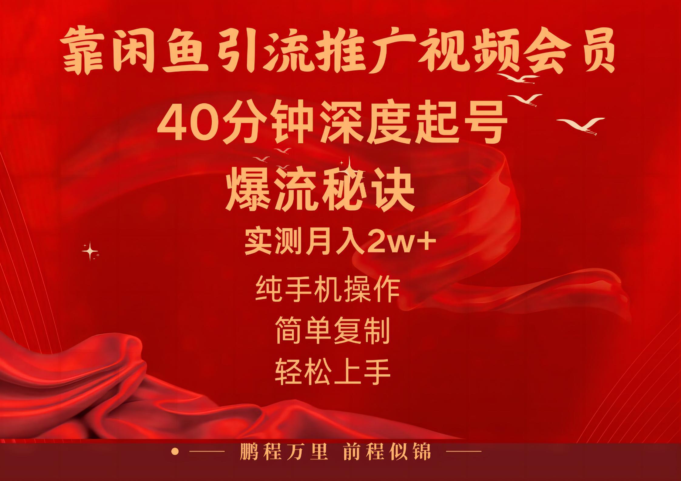 闲鱼暴力引流推广视频会员，能做到日入2W+，操作简单-卿云社