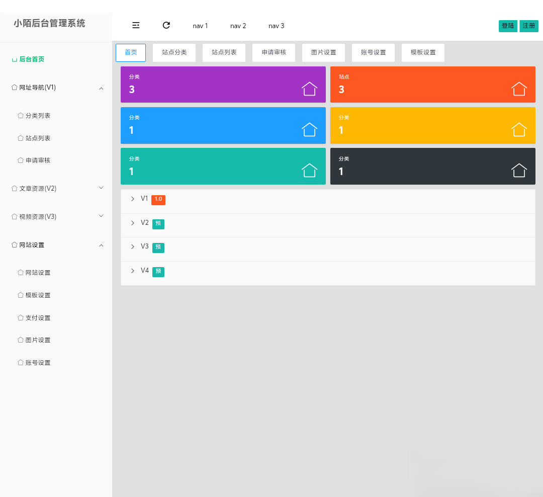 PHP网址导航源码-卿云社