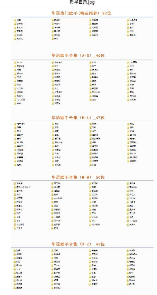 【音乐】歌手合集（100多位歌手合集）-卿云社