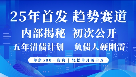 2025年首次公开，真正的事业型赛道，客咨不断，单月轻松破W-卿云社