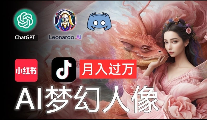 AI摄影梦幻人像：零基础也能月入过万的秘密【揭秘】-卿云社