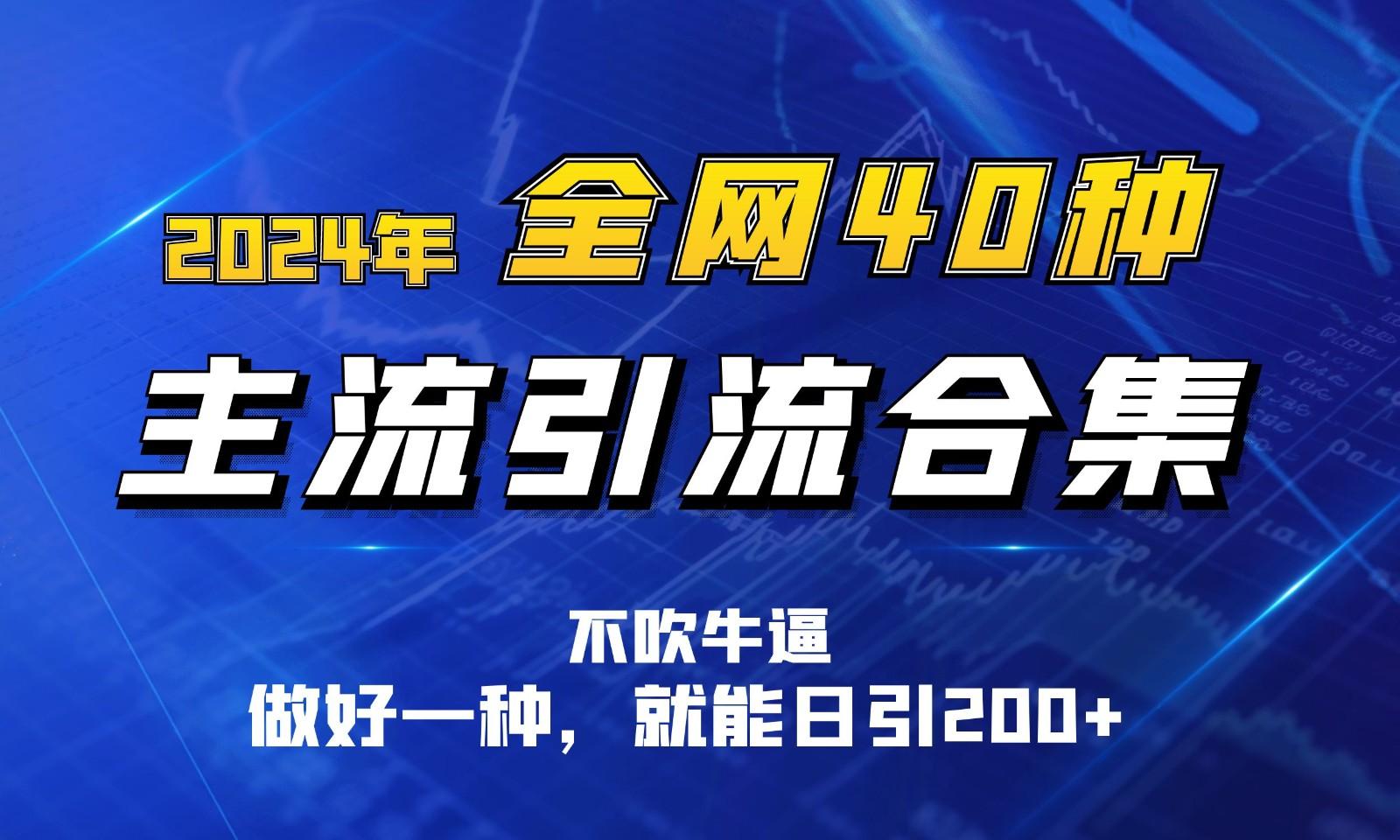 2024年全网40种暴力引流合计，做好一样就能日引100+-卿云社