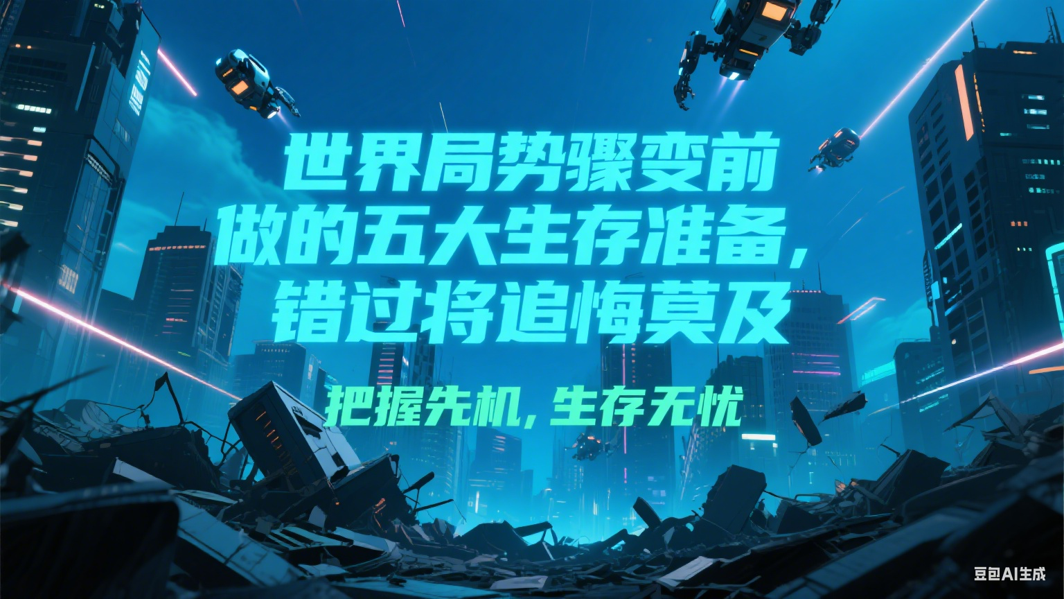 付费文章《世界局势骤变前必做的五大生存准备，错过将追悔莫及》-卿云社