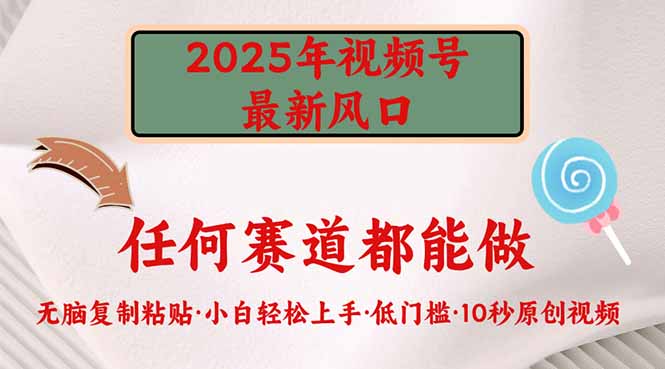 2025年视频号新风口，低门槛只需要无脑执行-卿云社