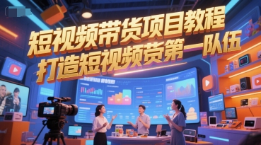 短视频带货项目教程，打造短视频带货第一队伍-卿云社