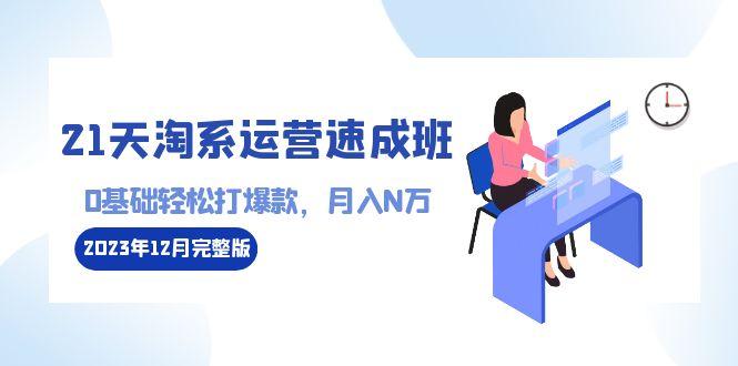 21天淘系运营-速成班2023年12月完整版：0基础轻松打爆款，月入N万-110节课-卿云社