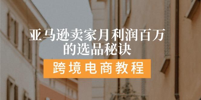 亚马逊卖家月利润百万的选品秘诀:  抓重点/高利润/大方向/大类目/选品…-卿云社