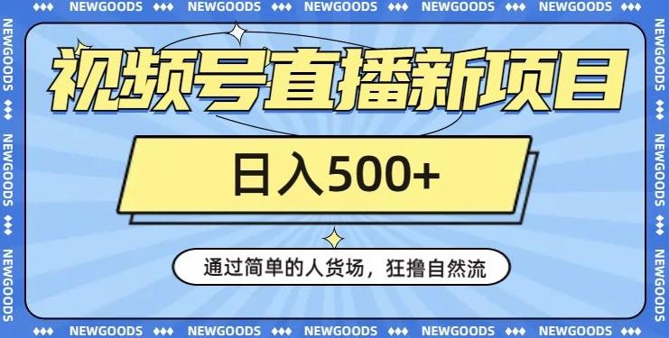 视频号直播新项目，通过简单的人货场，狂撸自然流，日入500+【260G资料】-卿云社