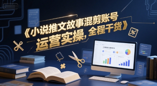 小说推文故事混剪账号运营实操，全程干货-卿云社