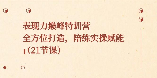 表现力巅峰特训营，全方位打造，陪练实操赋能（21节课）-卿云社