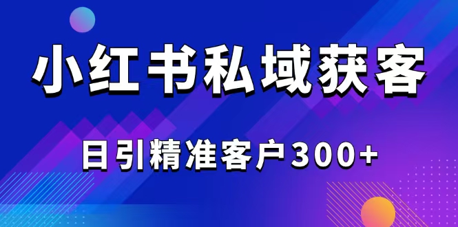 2025最新小红书平台引流获客截流自热玩法讲解，日引精准客户300+-卿云社