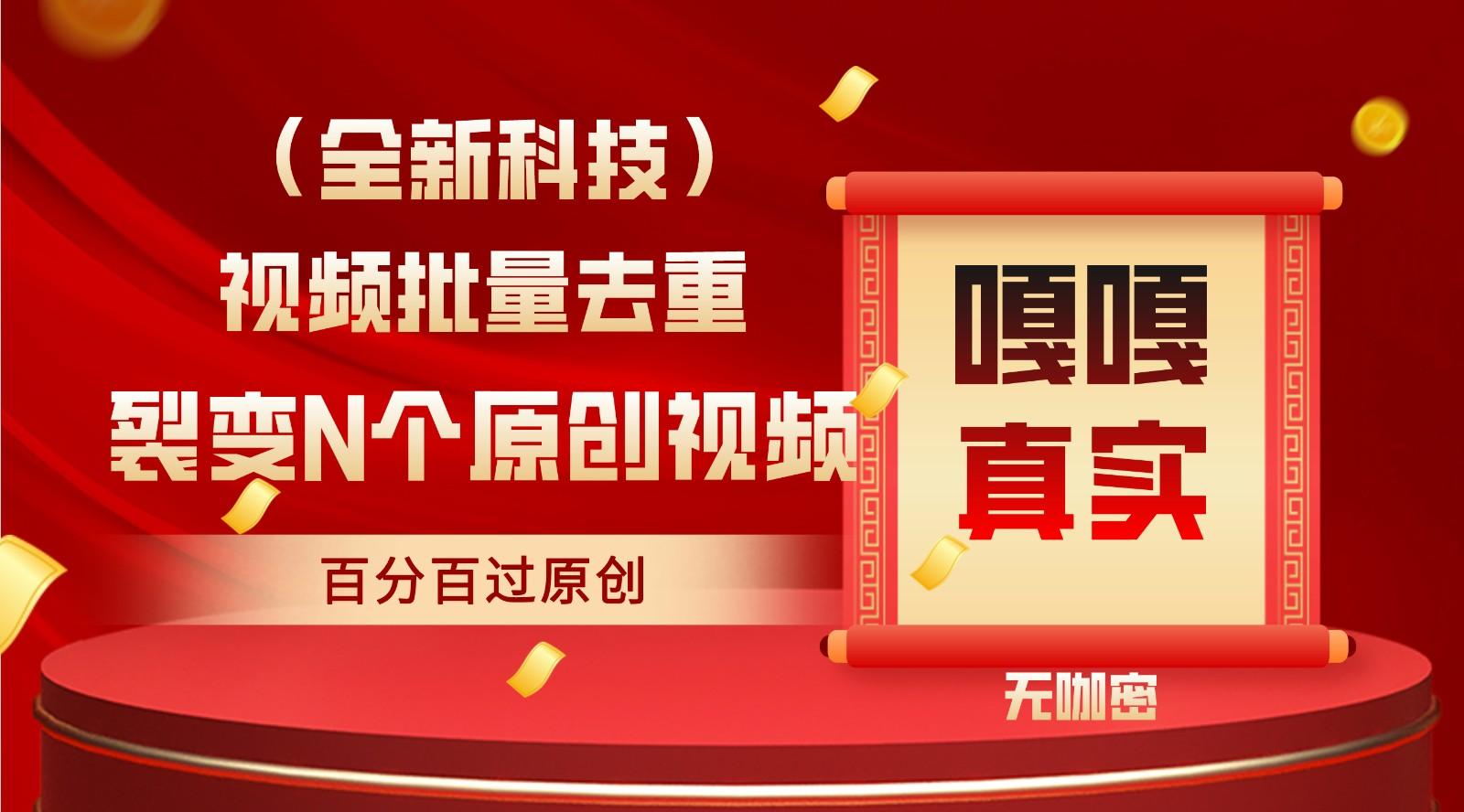 最新全自动去重技术，批量操作百分百过原创-卿云社