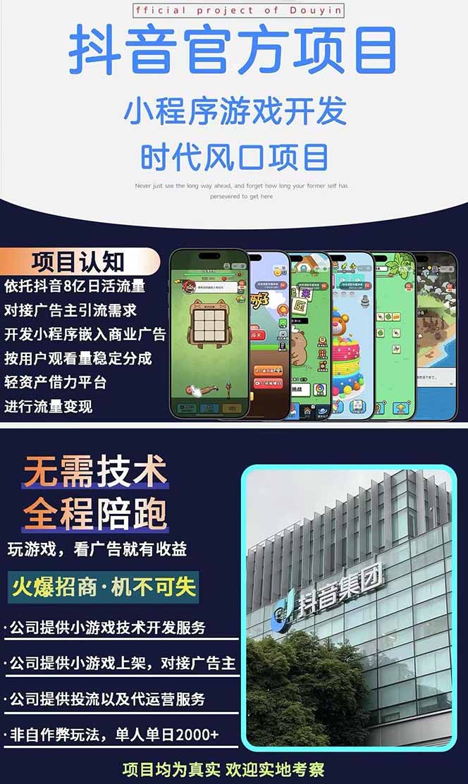 图片[1]-2025最热抖音官方项目 Ai时代风口项目小程序游戏开发 实测单个游戏日收…-卿云社