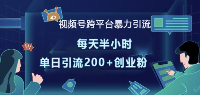视频号跨平台暴力引流，每天半小时，单日引流200+精准创业粉-卿云社