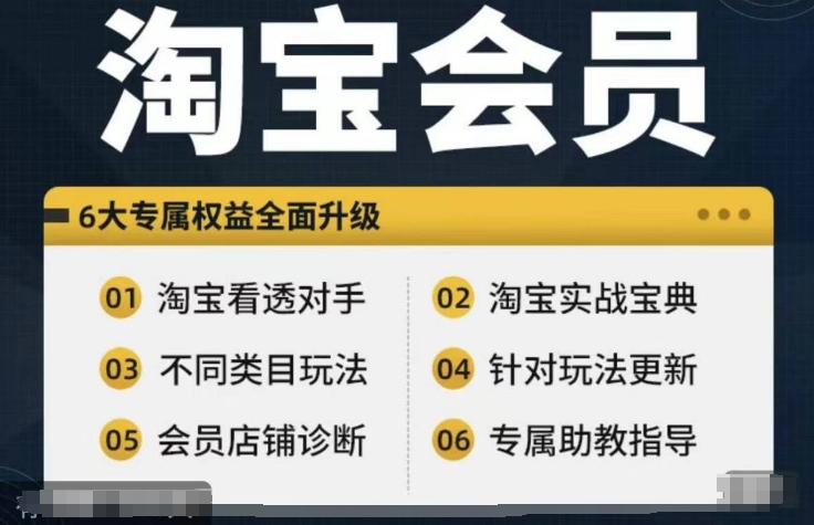 淘宝会员【淘宝所有课程，全面分析对手】，初级到高手全系实战宝典-卿云社