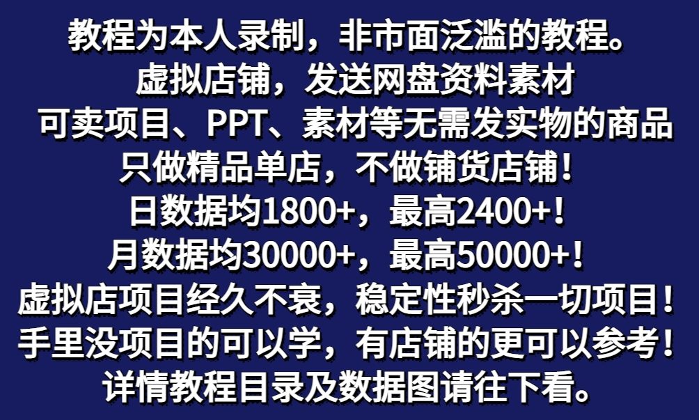 图片[1]-拼多多虚拟店铺项目，电脑挂机自动发货，单店日利润300+-卿云社