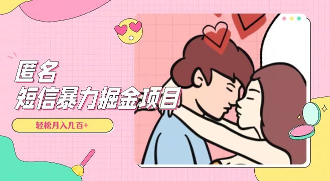 全网首发，揭秘超冷门匿名短信项目，通过信息差日入几百+【揭秘】-卿云社