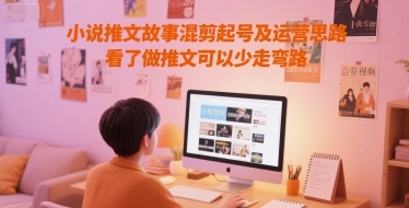 小说推文故事混剪起号及运营思路，看了做推文可以少走弯路-卿云社